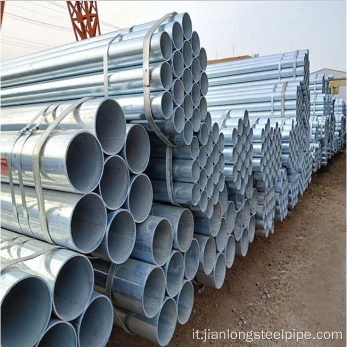 Q235 Materiale in acciaio tubo saldato Galvanizzato